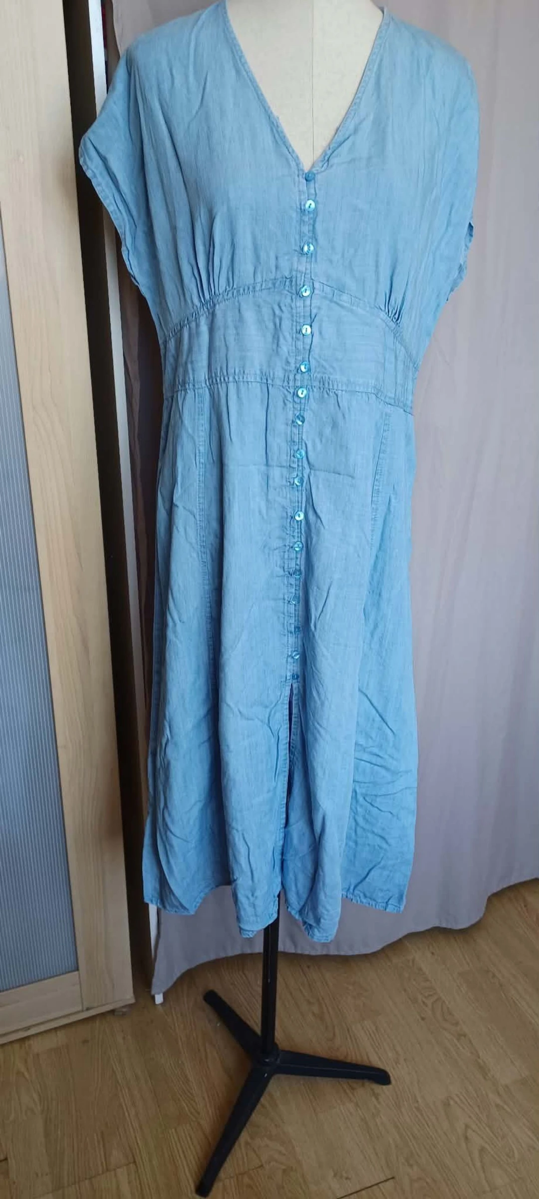 Très jolie robe longue jeans fin femme T M